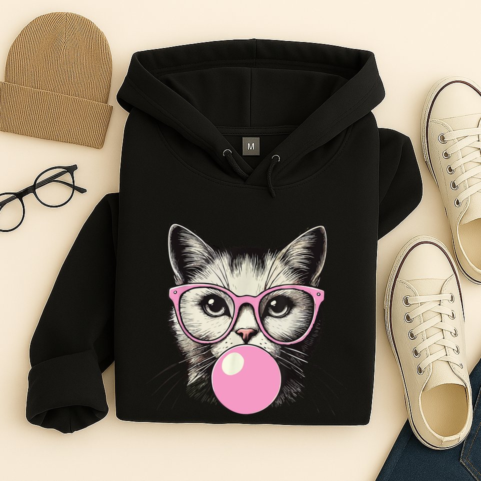 Cute Cat For Women Funny Cat Lovers Hoodie