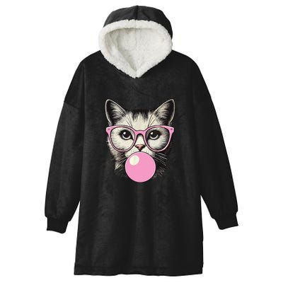 Cute Cat For Women Funny Cat Lovers Hooded Wearable Blanket