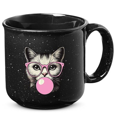 Cute Cat For Women Funny Cat Lovers 15oz Campfire Ceramic Mug