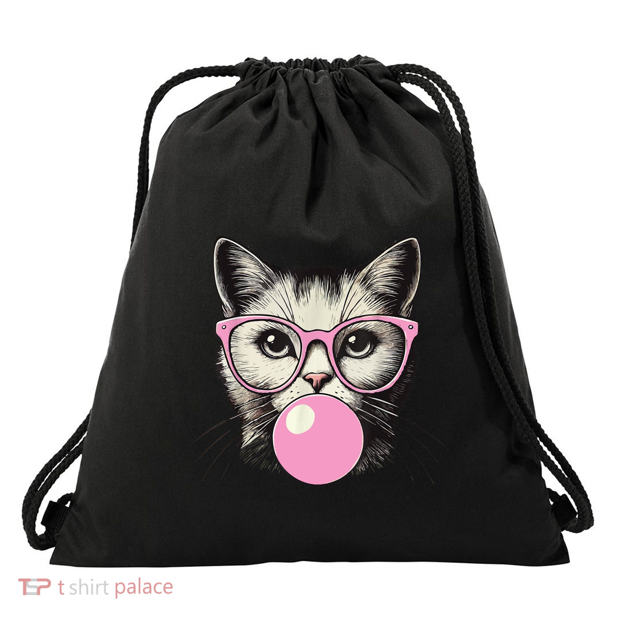 Cute Cat For Women Funny Cat Lovers Drawstring Bag