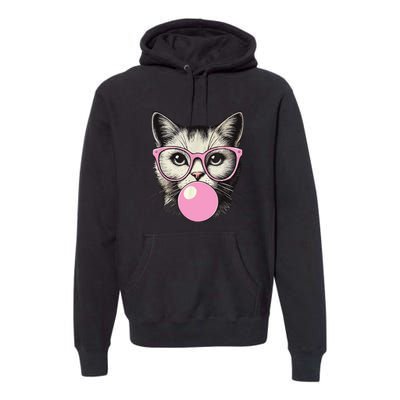 Cute Cat For Women Funny Cat Lovers Premium Hoodie