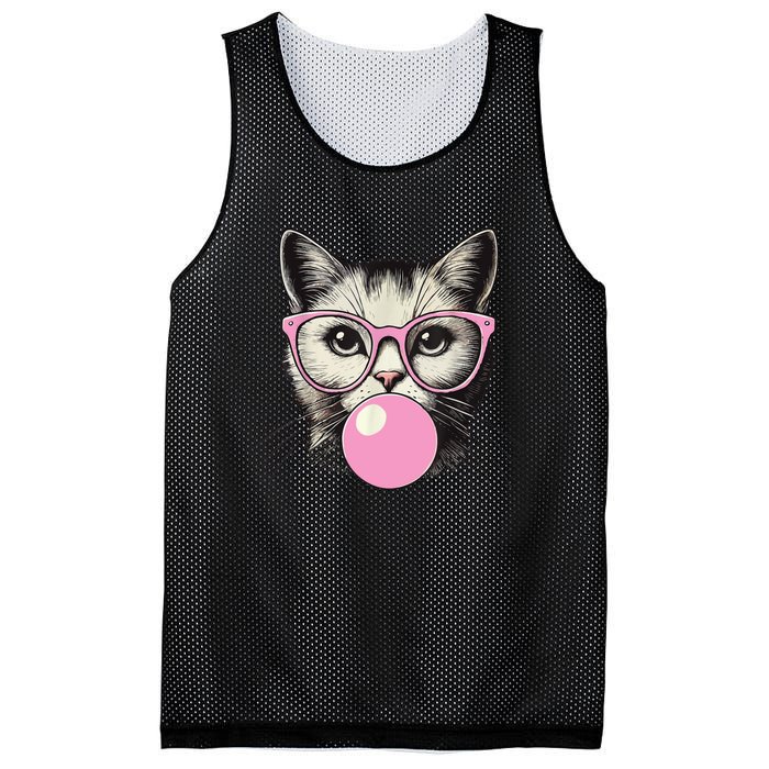 Cute Cat For Women Funny Cat Lovers Mesh Reversible Basketball Jersey Tank