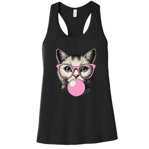 Cute Cat For Women Funny Cat Lovers Women's Racerback Tank