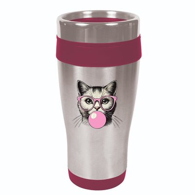 Cute Cat For Women Funny Cat Lovers 16oz Travel Tumbler