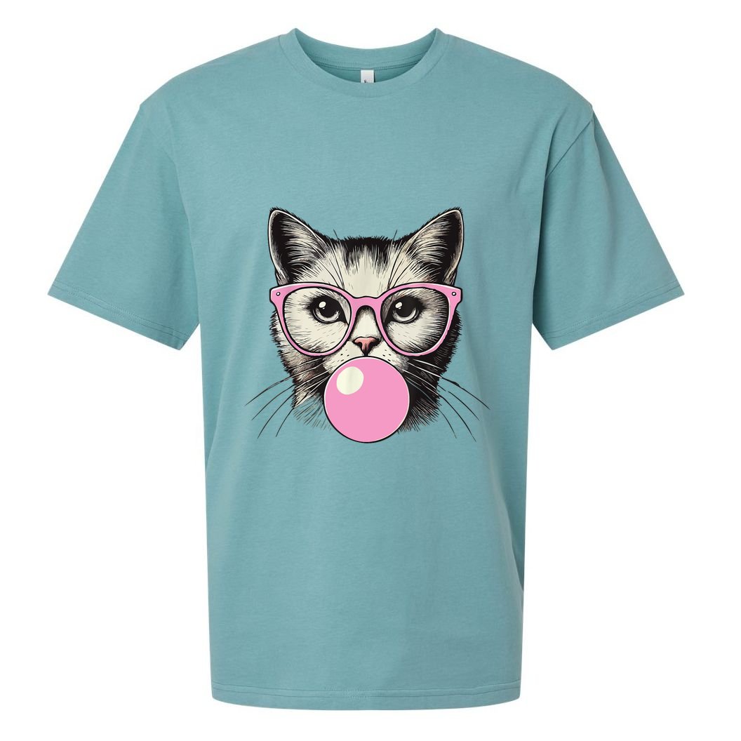 Cute Cat For Women Funny Cat Lovers Sueded Cloud Jersey T-Shirt