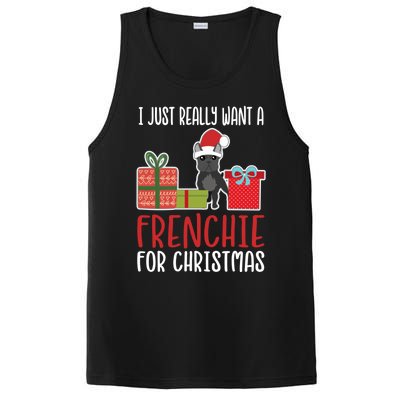 Cute Christmas French Bulldog Owner I Want A Frenchie Gift PosiCharge Competitor Tank