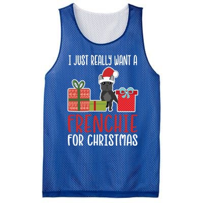 Cute Christmas French Bulldog Owner I Want A Frenchie Gift Mesh Reversible Basketball Jersey Tank