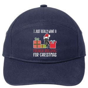 Cute Christmas Frenchie Owner I Want A French Bulldog Gift 7-Panel Snapback Hat