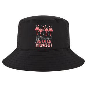 Candy Cane Flamingoes Fa La La Mingo Flamingo Christmas Great Gift Cool Comfort Performance Bucket Hat