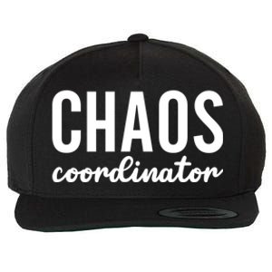 Chaos Coordinator Funny Gift Funny Sarcastic Mom Life Gift Wool Snapback Cap