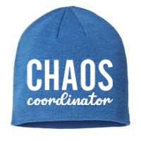 Chaos Coordinator Funny Gift Funny Sarcastic Mom Life Gift Sustainable Beanie