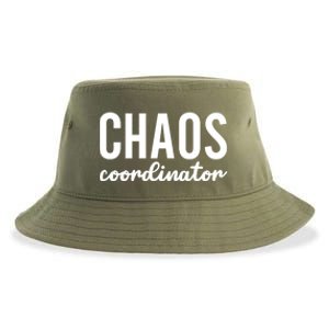 Chaos Coordinator Funny Gift Funny Sarcastic Mom Life Gift Sustainable Bucket Hat