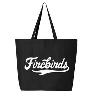 Carthage College Firebirds Classic Athletic Script Throwback 25L Jumbo Tote