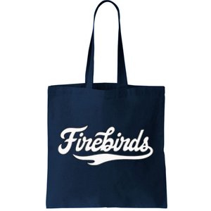 Carthage College Firebirds Classic Athletic Script Throwback Tote Bag