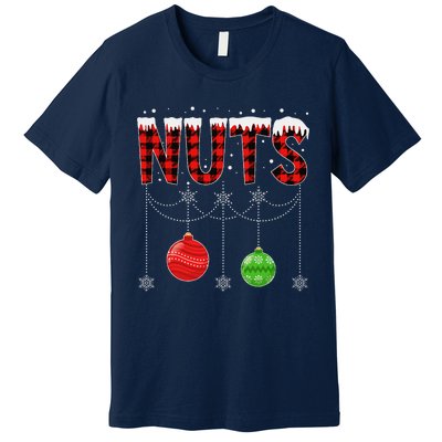 ChestNuts Christmas Funny Matching Couple Outfit Nuts Premium T-Shirt