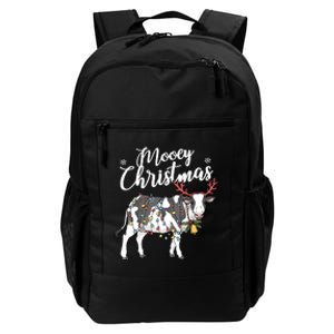 Cow Christmas Funny Mooey Xmas Lights Daily Commute Backpack