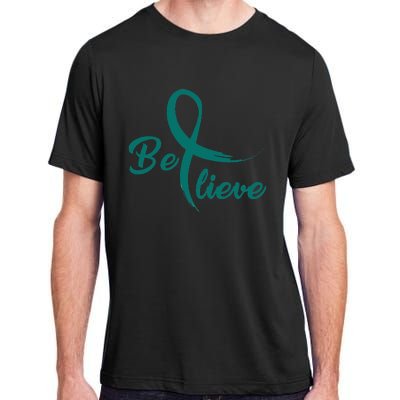 Cervical Cancer Fight Cancer Ribbon Adult ChromaSoft Performance T-Shirt