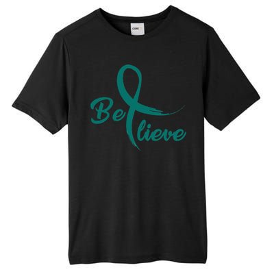 Cervical Cancer Fight Cancer Ribbon Tall Fusion ChromaSoft Performance T-Shirt