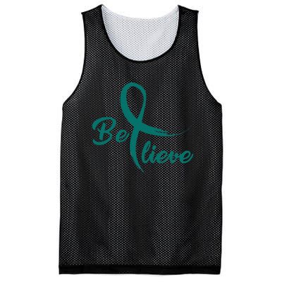 Cervical Cancer Fight Cancer Ribbon Mesh Reversible Basketball Jersey Tank