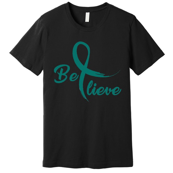 Cervical Cancer Fight Cancer Ribbon Premium T-Shirt