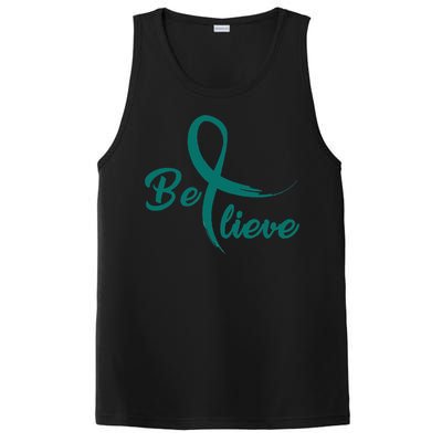 Cervical Cancer Fight Cancer Ribbon PosiCharge Competitor Tank