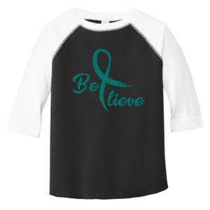 Cervical Cancer Fight Cancer Ribbon Toddler Fine Jersey T-Shirt