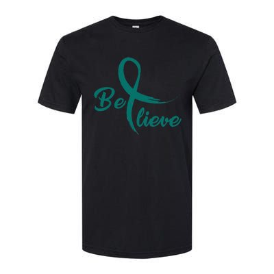 Cervical Cancer Fight Cancer Ribbon Softstyle CVC T-Shirt