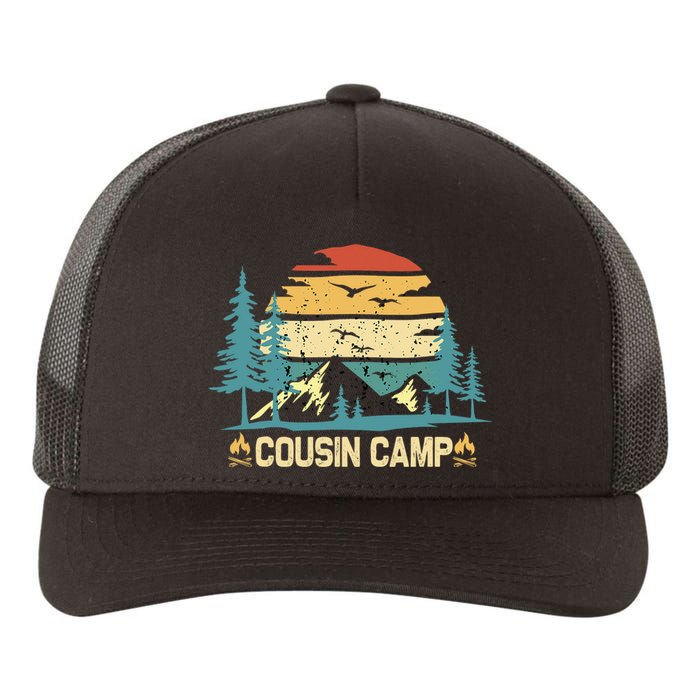 Cousin Camp Friends Summer Family Camping Vacation Vintage Yupoong Adult 5-Panel Trucker Hat