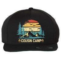 Cousin Camp Friends Summer Family Camping Vacation Vintage Wool Snapback Cap