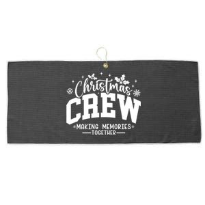 Christmas Crew Family Reunion Graphic Xmas Holiday Large Microfiber Waffle Golf Towel