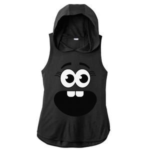 Creepy Carrots Face Teacher Halloween Costume Matching Ladies PosiCharge Tri-Blend Wicking Draft Hoodie Tank