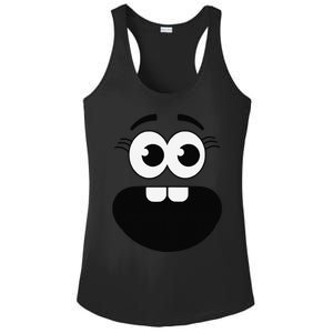 Creepy Carrots Face Teacher Halloween Costume Matching Ladies PosiCharge Competitor Racerback Tank