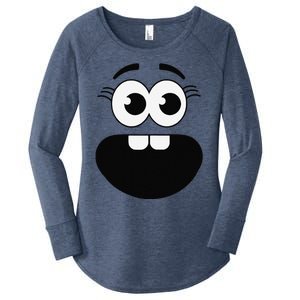 Creepy Carrots Face Teacher Halloween Costume Matching Women's Perfect Tri Tunic Long Sleeve Shirt