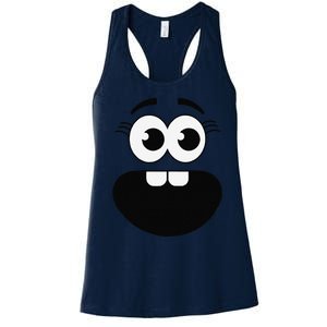 Creepy Carrots Face Teacher Halloween Costume Matching Women's Racerback Tank