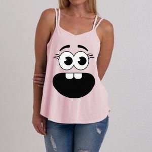 Creepy Carrots Face Teacher Halloween Costume Matching Women's Strappy Tank