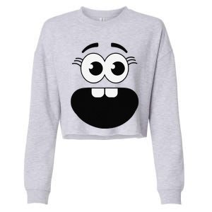 Creepy Carrots Face Teacher Halloween Costume Matching Cropped Pullover Crew