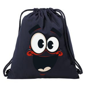 Creepy Carrots Face Halloween Drawstring Bag