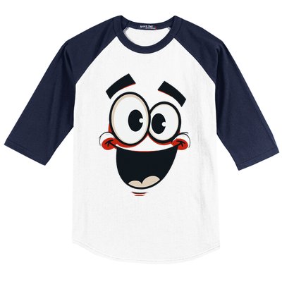 Creepy Carrots Face Halloween Baseball Sleeve Shirt