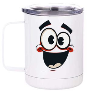 Creepy Carrots Face Halloween 12 oz Stainless Steel Tumbler Cup