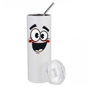 Creepy Carrots Face Halloween Stainless Steel Tumbler