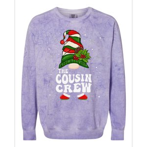 Cousin Crew Funny Matching Family Christmas Pajama Colorblast Crewneck Sweatshirt