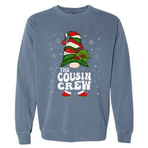 Cousin Crew Funny Matching Family Christmas Pajama Garment-Dyed Sweatshirt