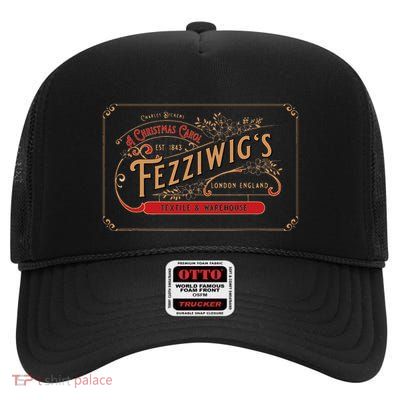 Christmas Carol FezzigiggS Scrooge & Marley Holiday High Crown Mesh Back Trucker Hat