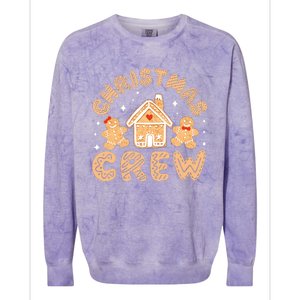 Christmas Crew Funny Holiday Gingerbread Man Colorblast Crewneck Sweatshirt