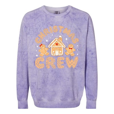 Christmas Crew Funny Holiday Gingerbread Man Colorblast Crewneck Sweatshirt