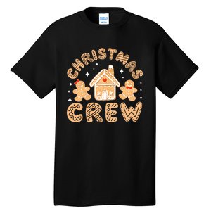 Christmas Crew Funny Holiday Gingerbread Man Tall T-Shirt