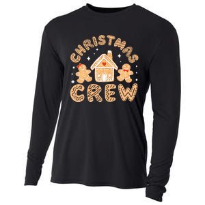 Christmas Crew Funny Holiday Gingerbread Man Cooling Performance Long Sleeve Crew