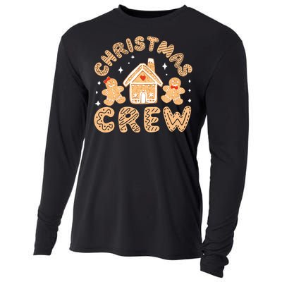 Christmas Crew Funny Holiday Gingerbread Man Cooling Performance Long Sleeve Crew