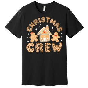 Christmas Crew Funny Holiday Gingerbread Man Premium T-Shirt