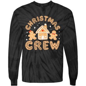 Christmas Crew Funny Holiday Gingerbread Man Tie-Dye Long Sleeve Shirt